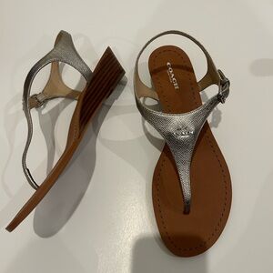 Coach Metallic sandals